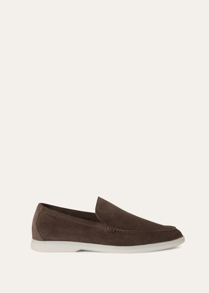 L0r0 P1ana Summer Walk Loafers Brown For Men FAI3276