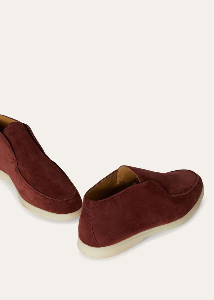 L0r0 P1ana Open Walk Chukka Boots Brown For Men FAB4368