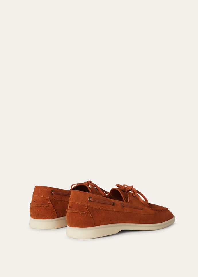 L0r0 P1ana Sea-Sail Walk Loafers Brown For Men FAN1317