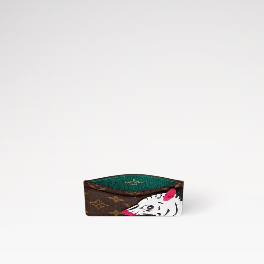 L0vis Vvtt0n Monogram Card Holder Brown For Women M11448 4.3in/11cm