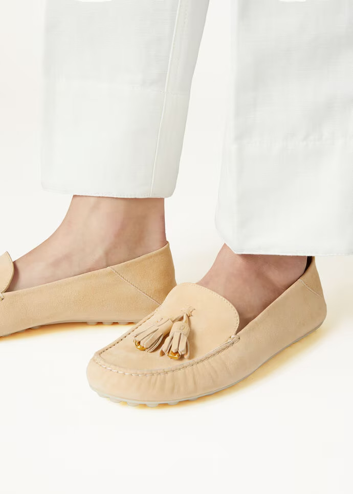 L0r0 P1ana Dot Sole Walk Loafers Melonpan For Women – FAN0109 D0IV