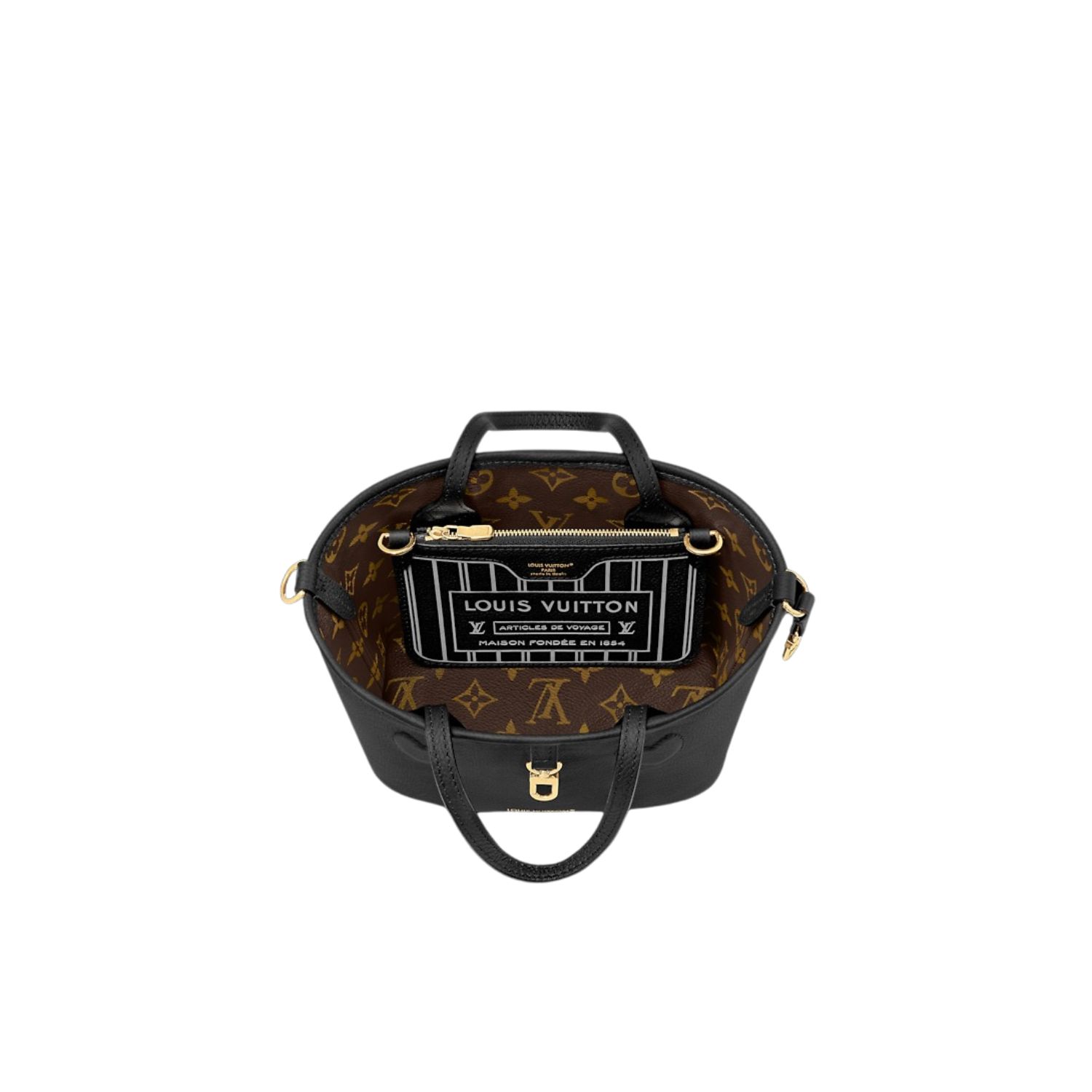 L0vis Vvtt0n Neverfull Bandoulière Inside Out BB Black For Women 24cm/9.4in – M12099