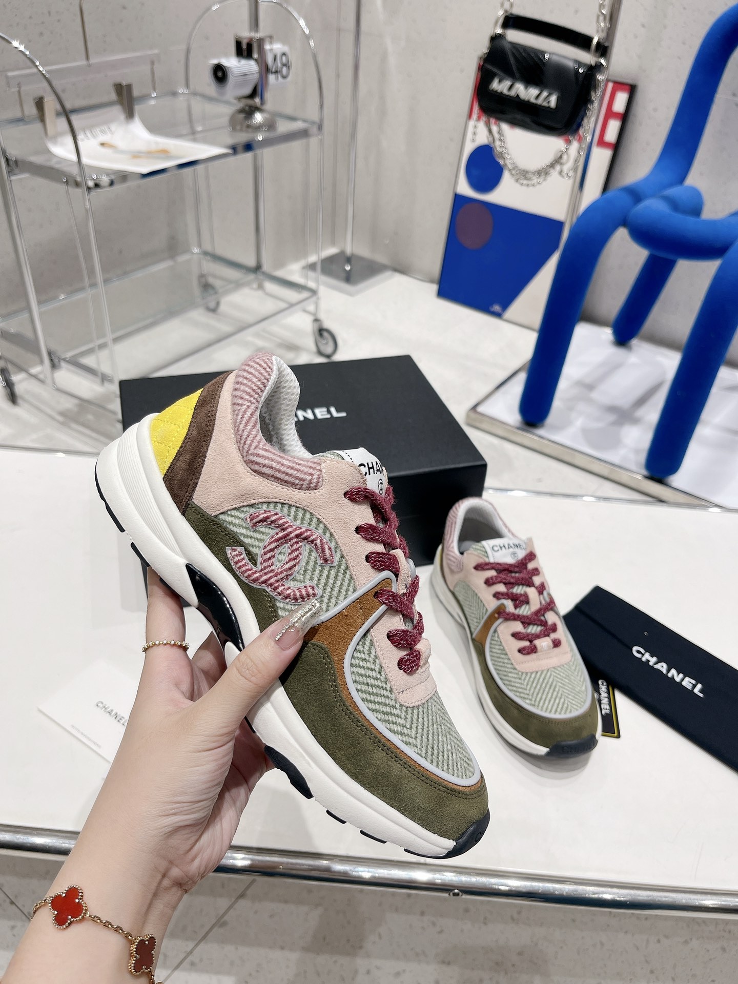 Ch**el Sneakers Grey For Women