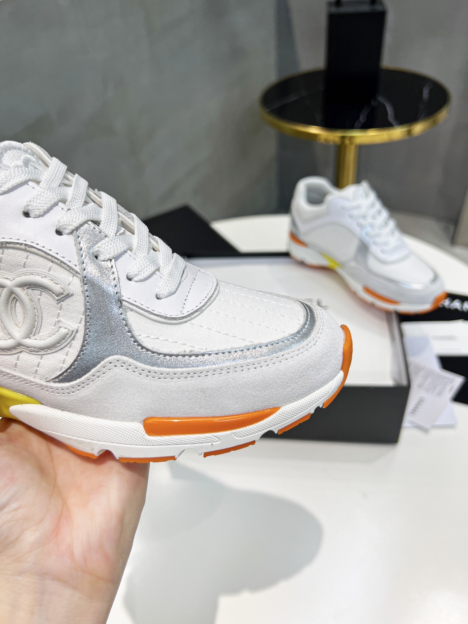 Ch**el Sneakers Grey For Women