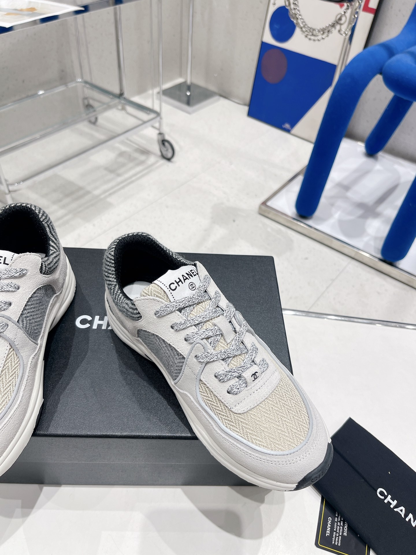 Ch**el Sneakers Grey For Women