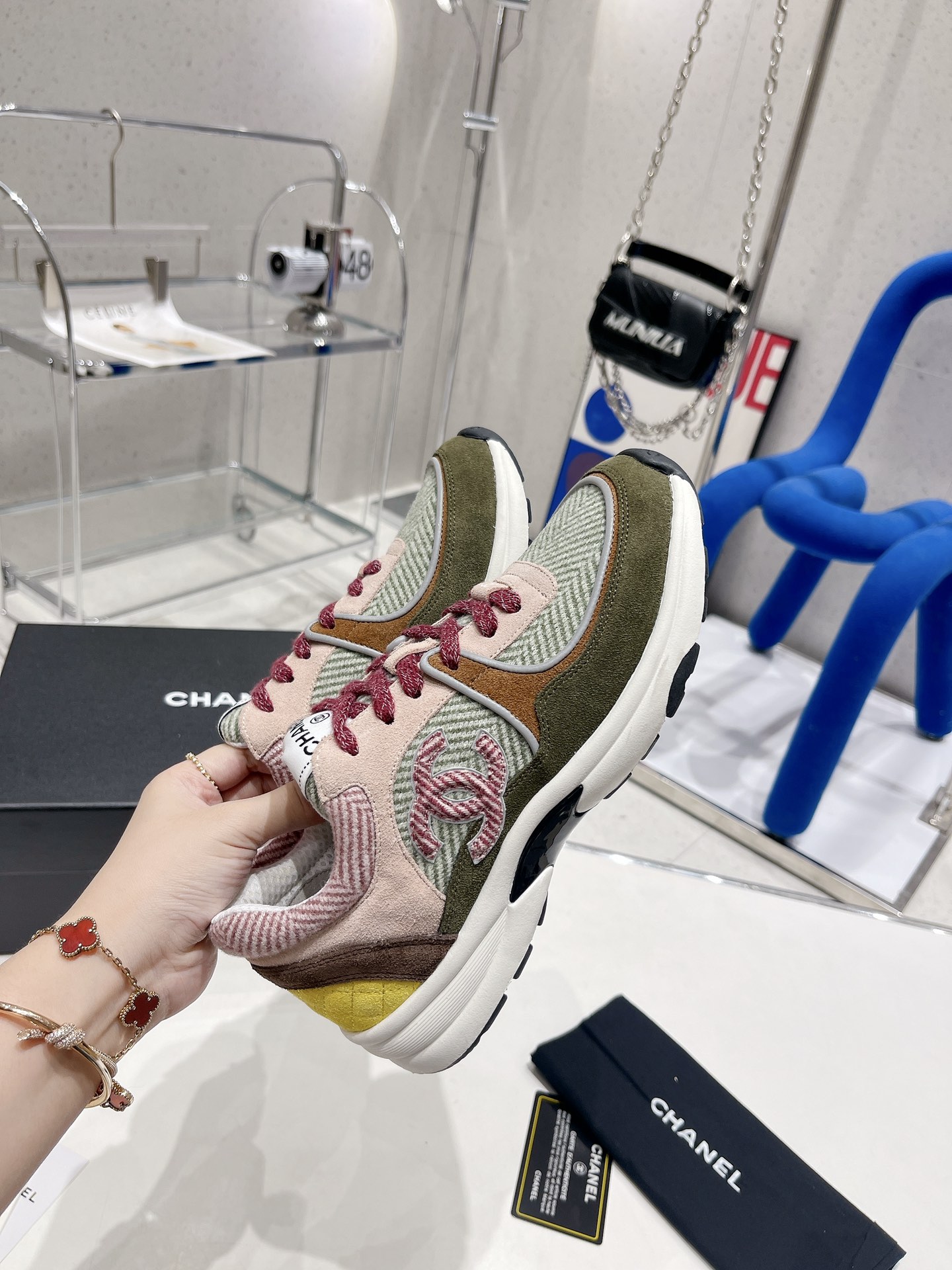 Ch**el Sneakers Grey For Women