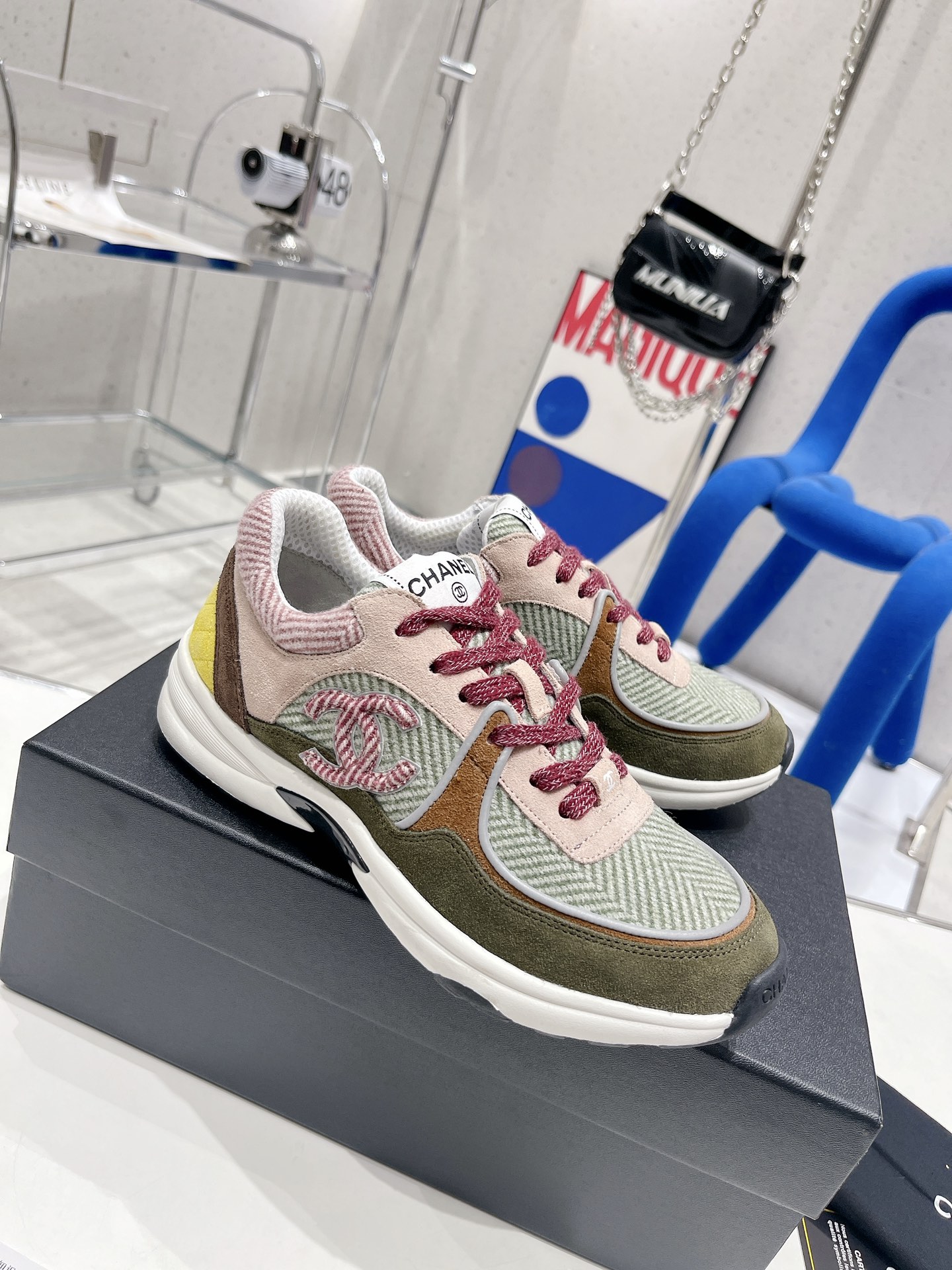 Ch**el Sneakers Grey For Women