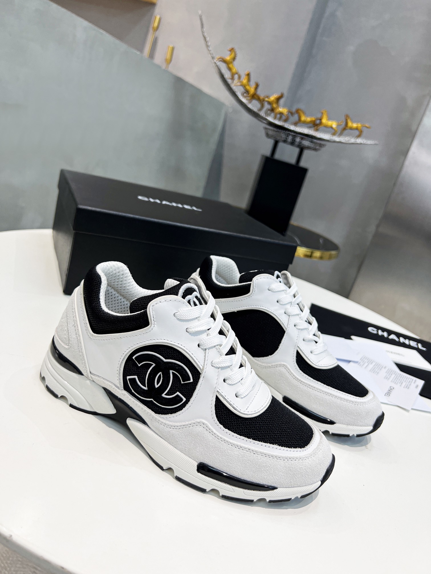 Ch**el Sneakers Black For Women