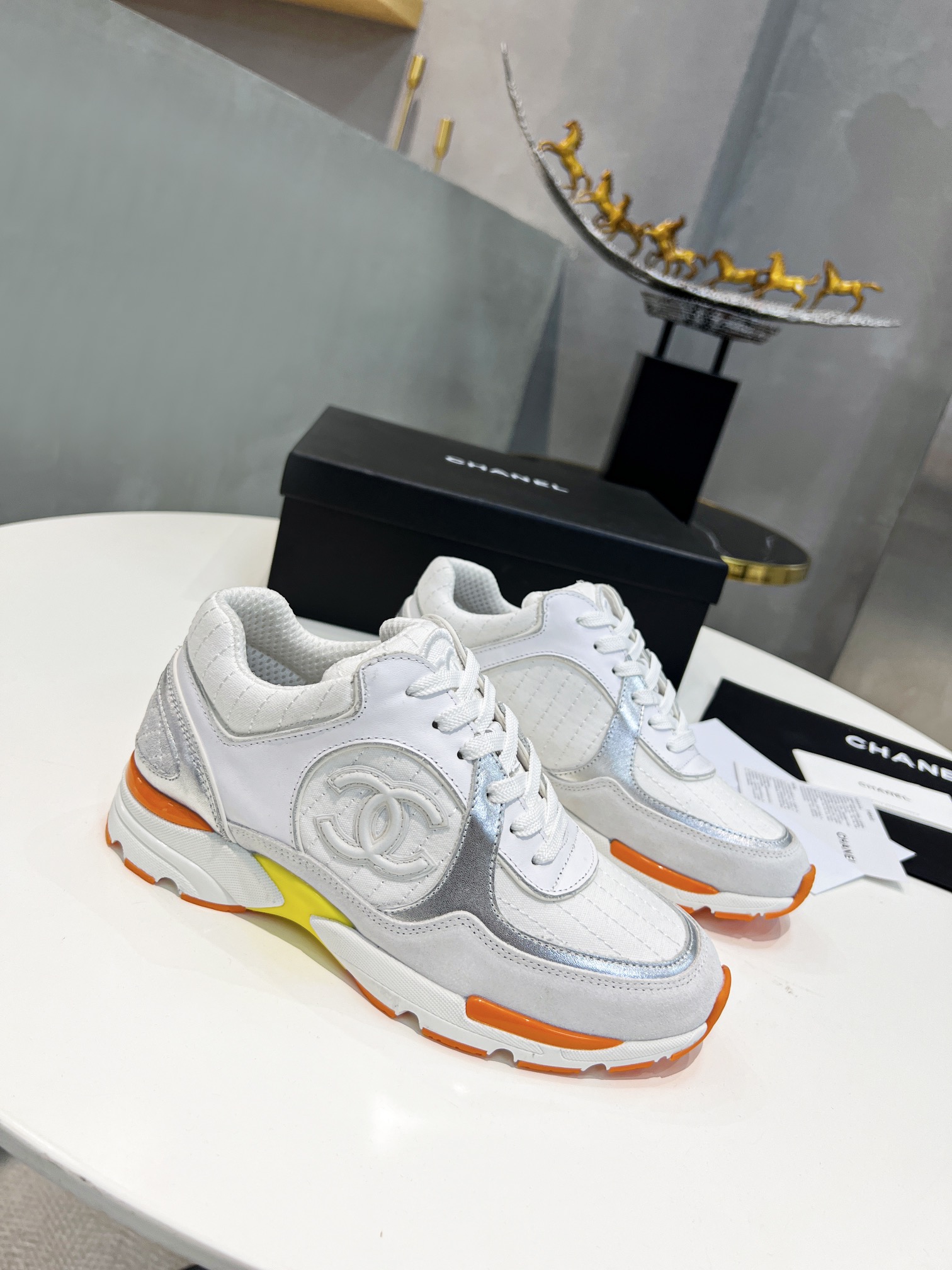 Ch**el Sneakers Grey For Women