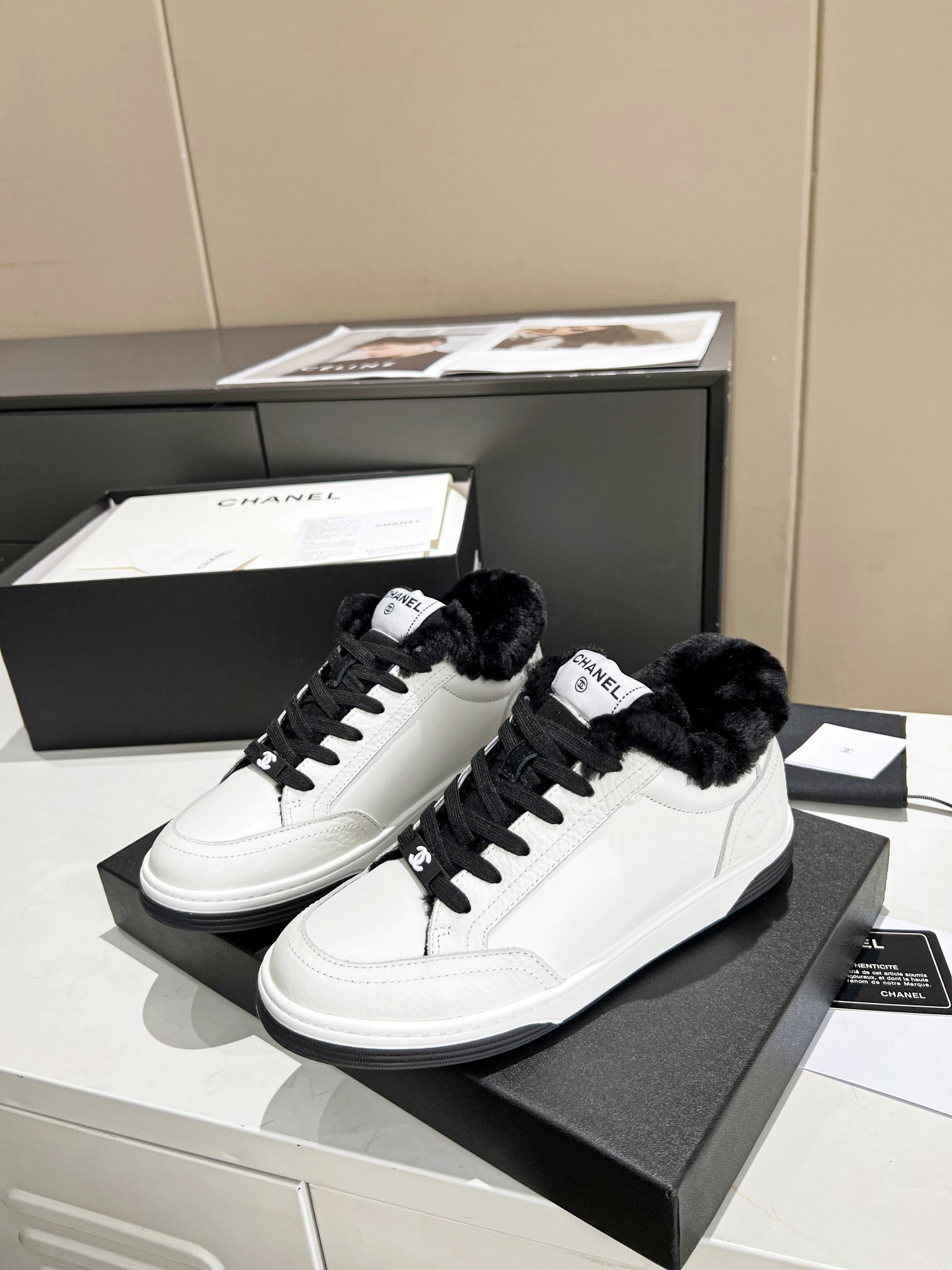 Ch**el Sneakers Black For Women