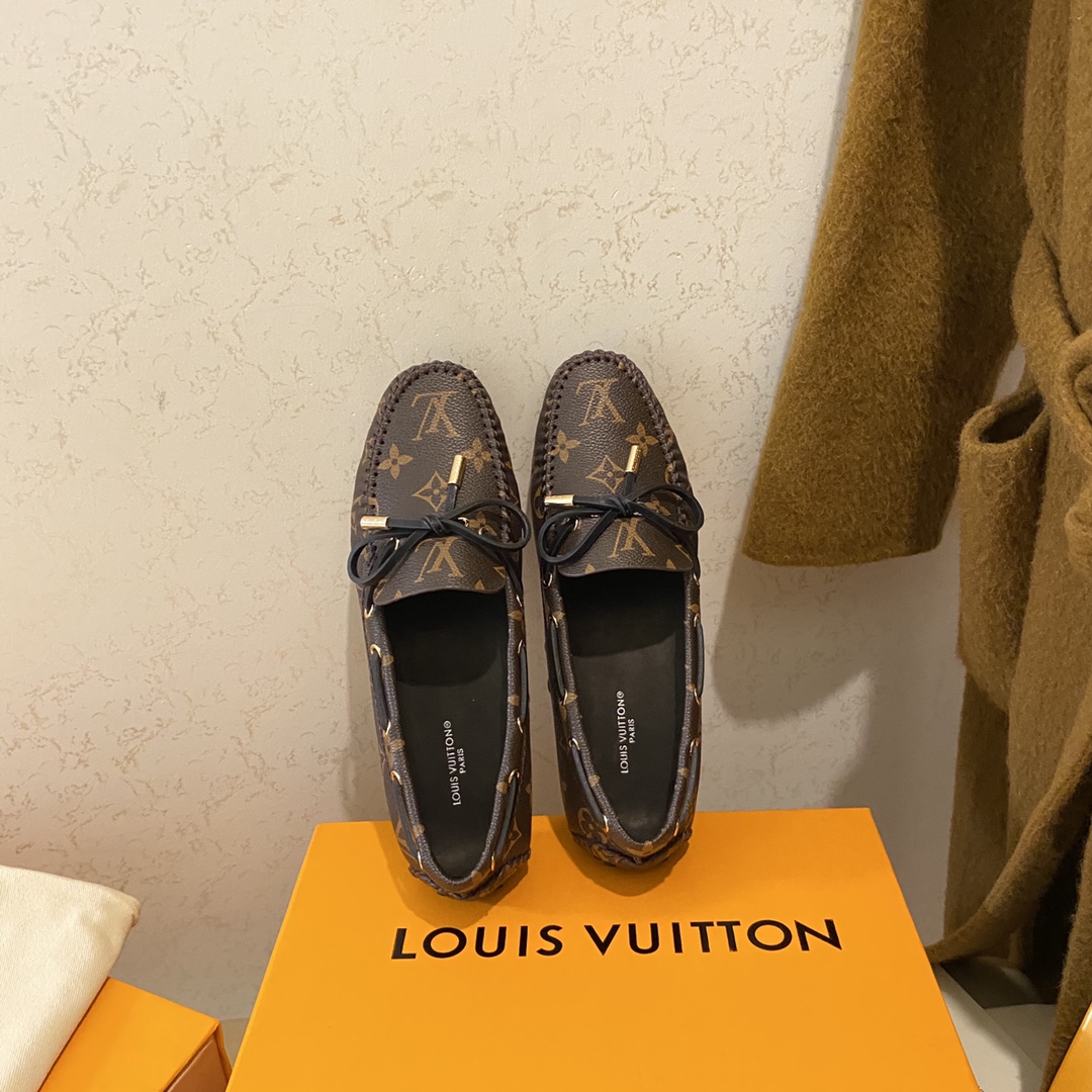 L0vis Vvtt0n Gloria Flat Loafer Brown For Women 1A3QO6