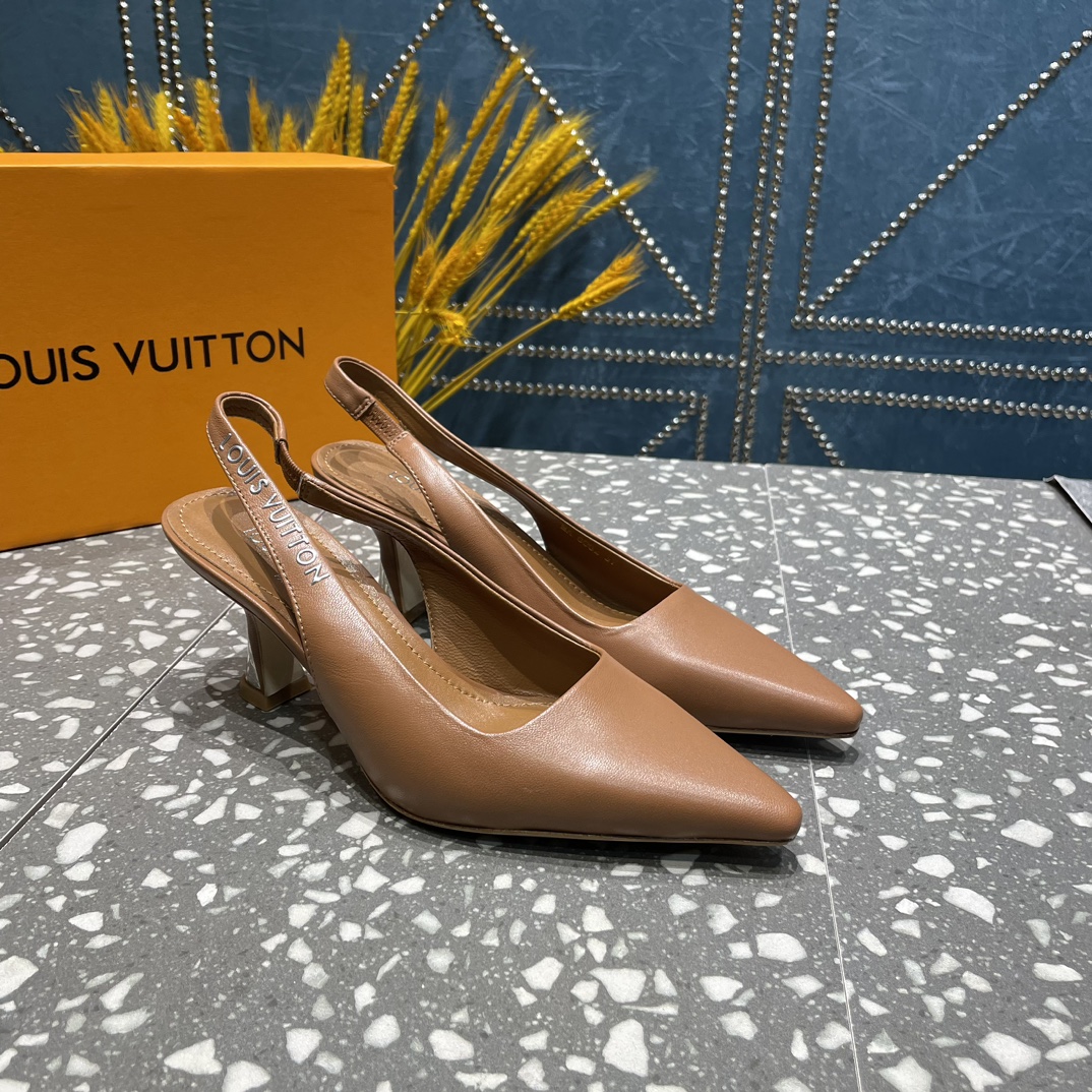 L0vis Vvtt0n Sparkle Slingback Pump Brown For Women