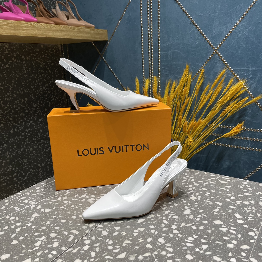 L0vis Vvtt0n Sparkle Slingback Pump White For Women 1AB0NN