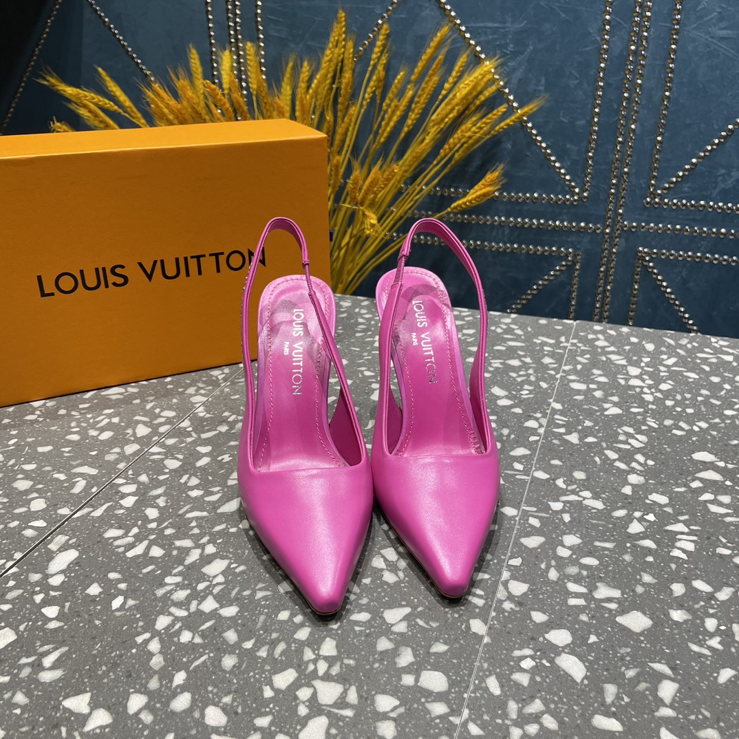 L0vis Vvtt0n Sparkle Slingback Pump Pink For Women