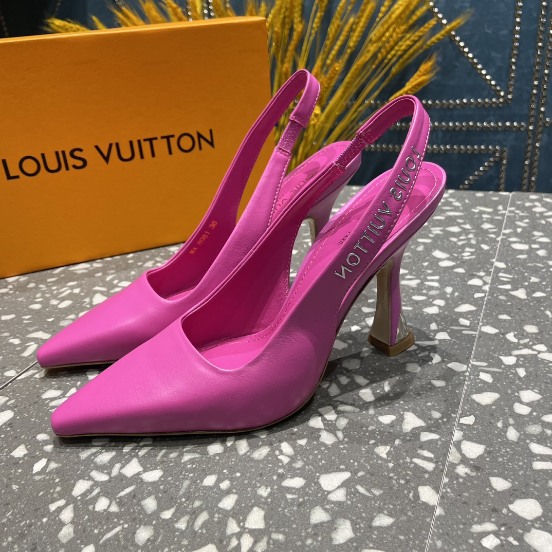 L0vis Vvtt0n Sparkle Slingback Pump Pink For Women