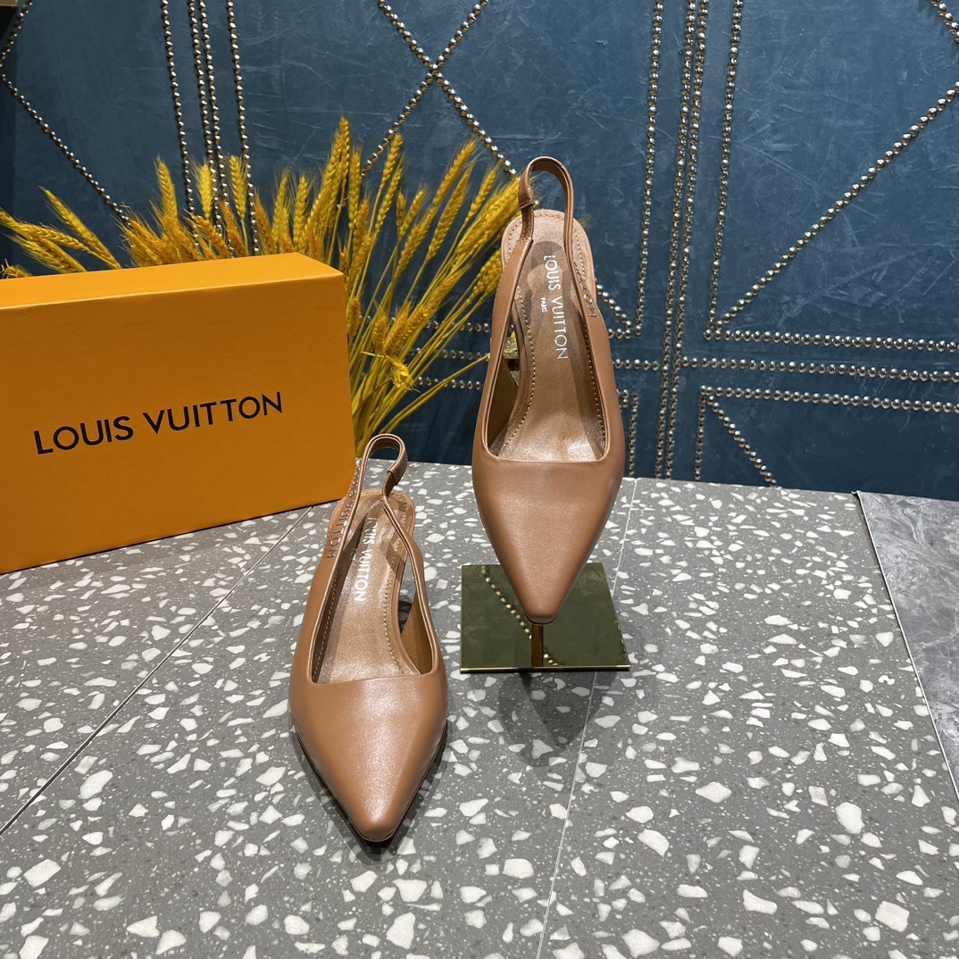 L0vis Vvtt0n Sparkle Slingback Pump Brown For Women