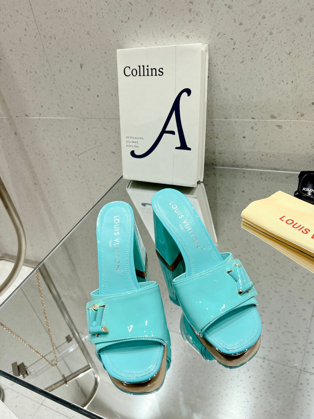 L0vis Vvtt0n Shake Mule Jade Green For Women