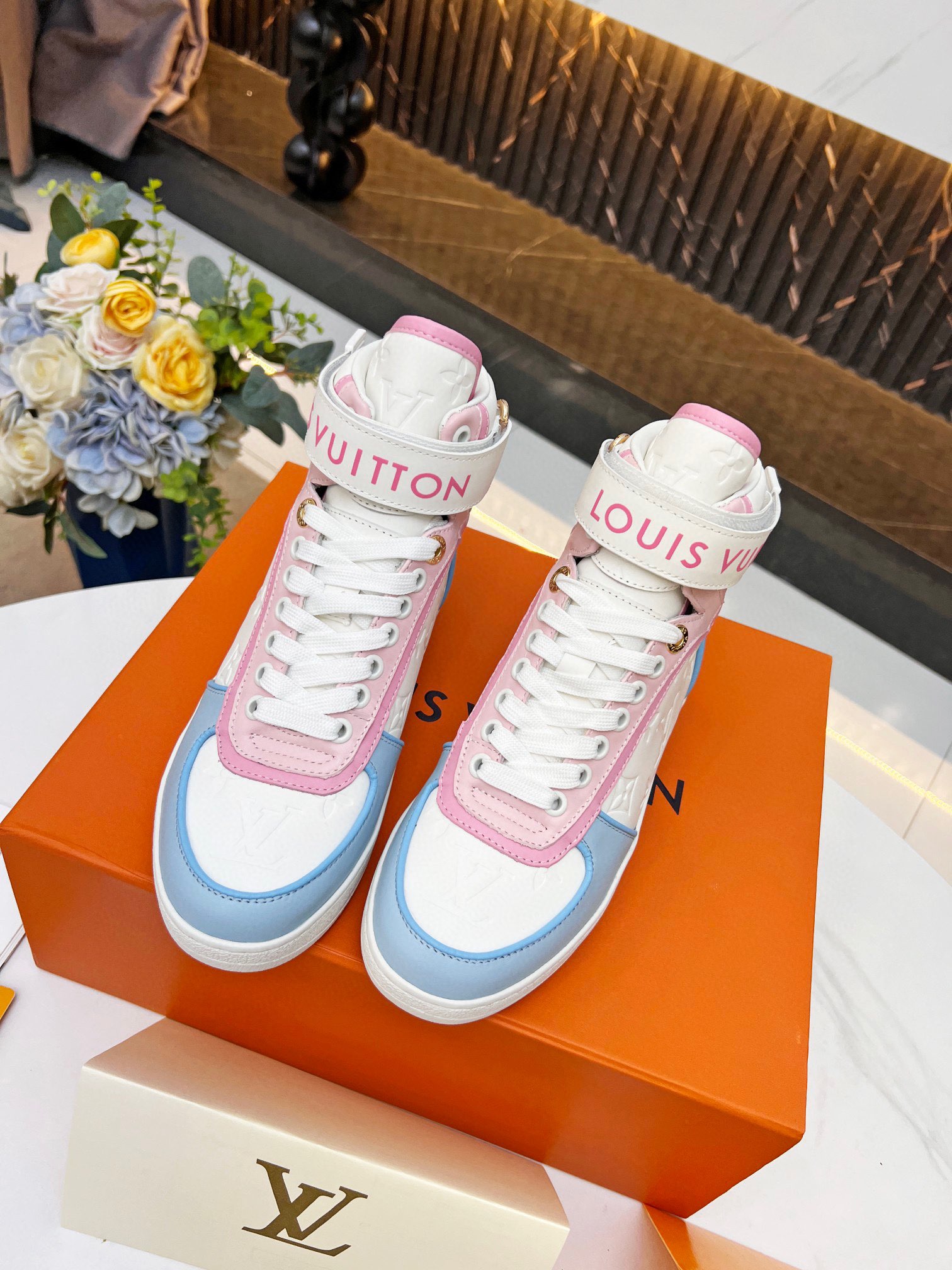 L0vis Vvtt0n Women’s Boombox Sneaker Boots Pink For Women LV