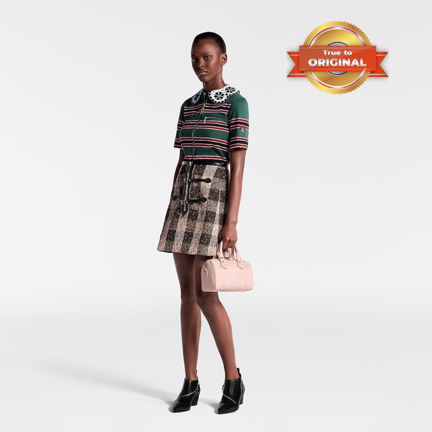 [True-to-ORIGINAL] L0vis Vvtt0n Speedy Bandoulière 20 Monogram Empreinte Opal Pink For Women 20.5cm/8.1in M47136