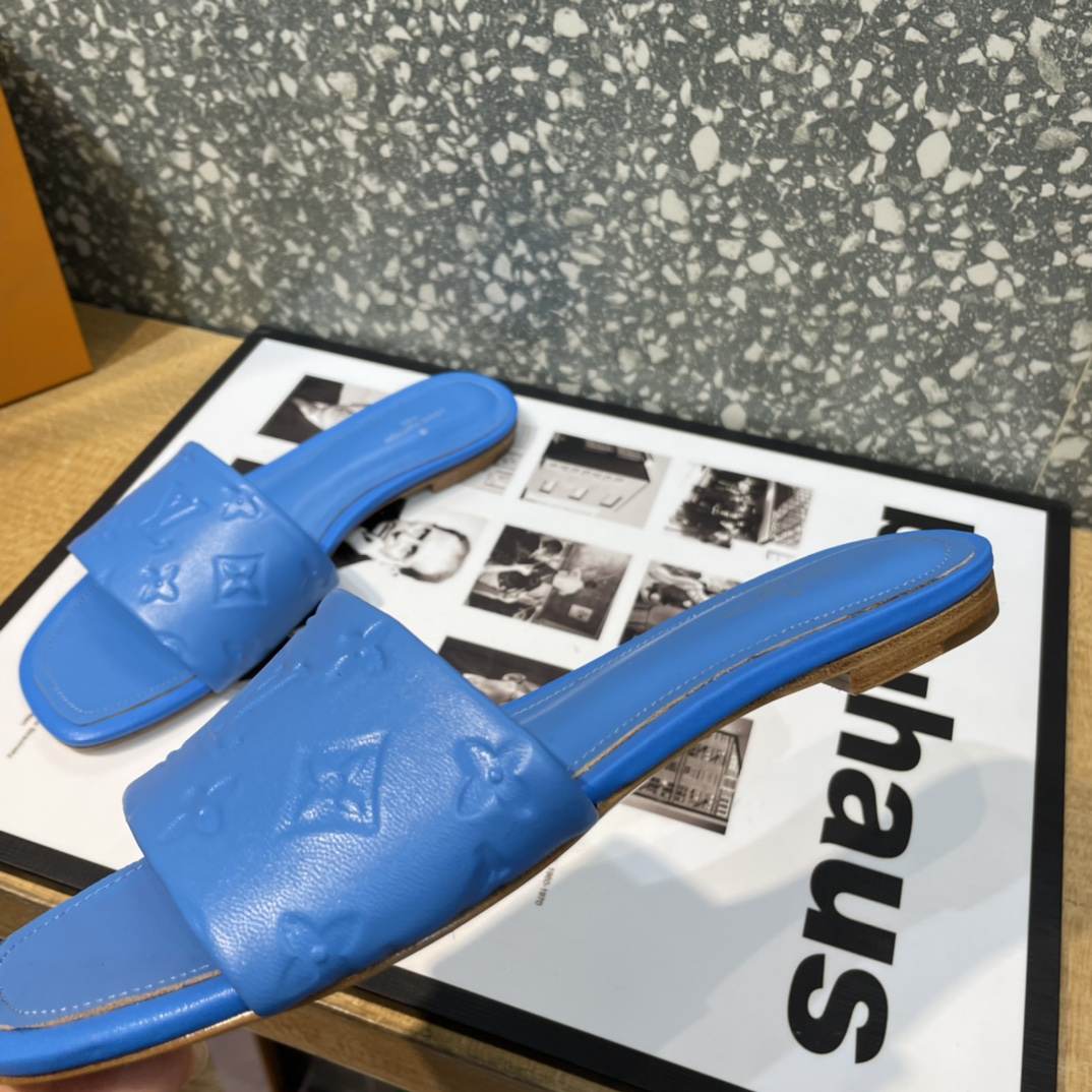 L0vis Vvtt0n Women’s Revival Flat Mule Blue For Women LV 1A9P6H