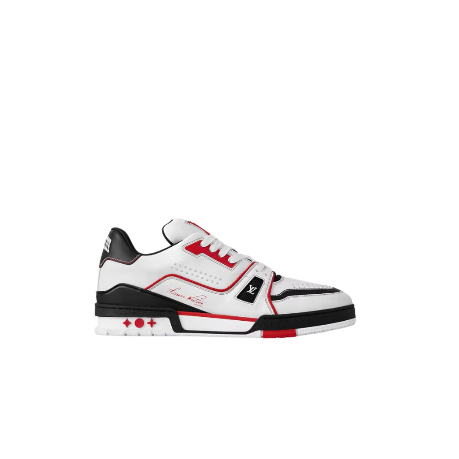 L0vis Vvtt0n LV Trainer Sneaker Red For Men 1AD7JM