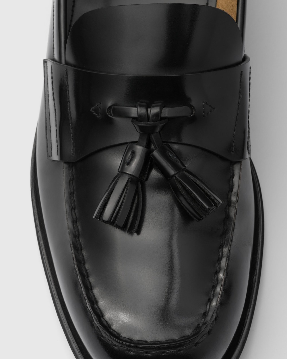 Pra*a Brushed Leather Loafers Black For Men 2DB214_055_F0002_F_C000