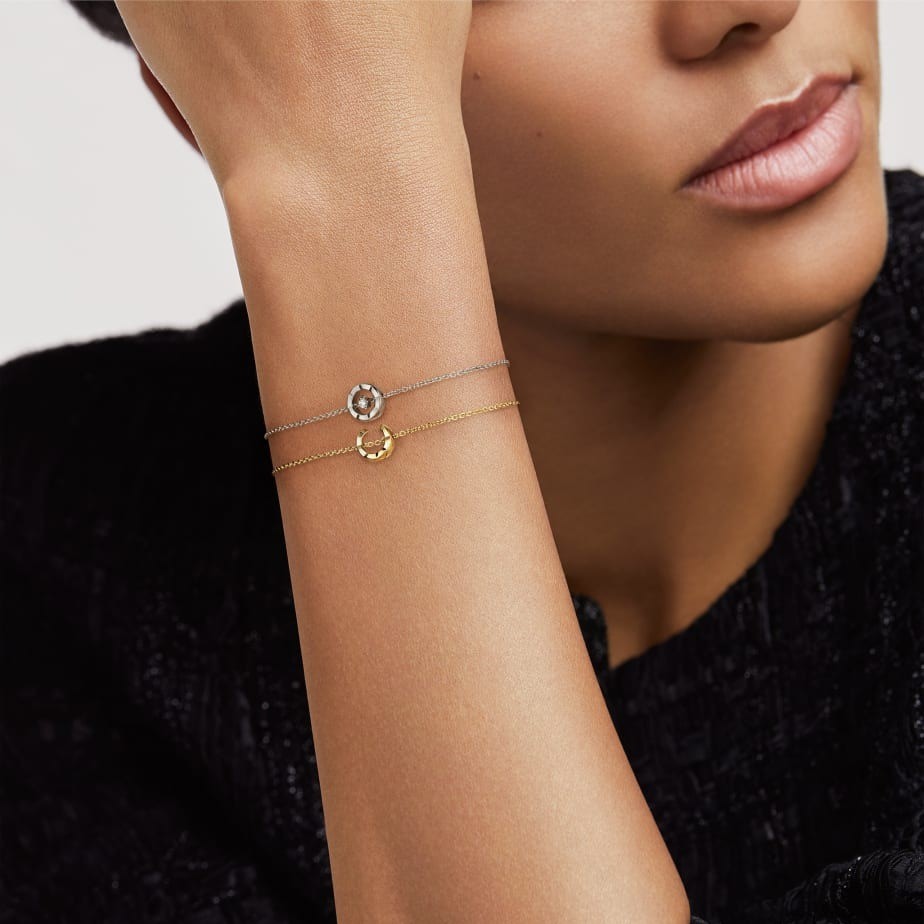 Ch**el Coco Bracelet White Gold For Women J12304