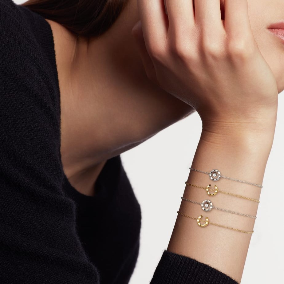 Ch**el Coco Bracelet White Gold For Women J12304