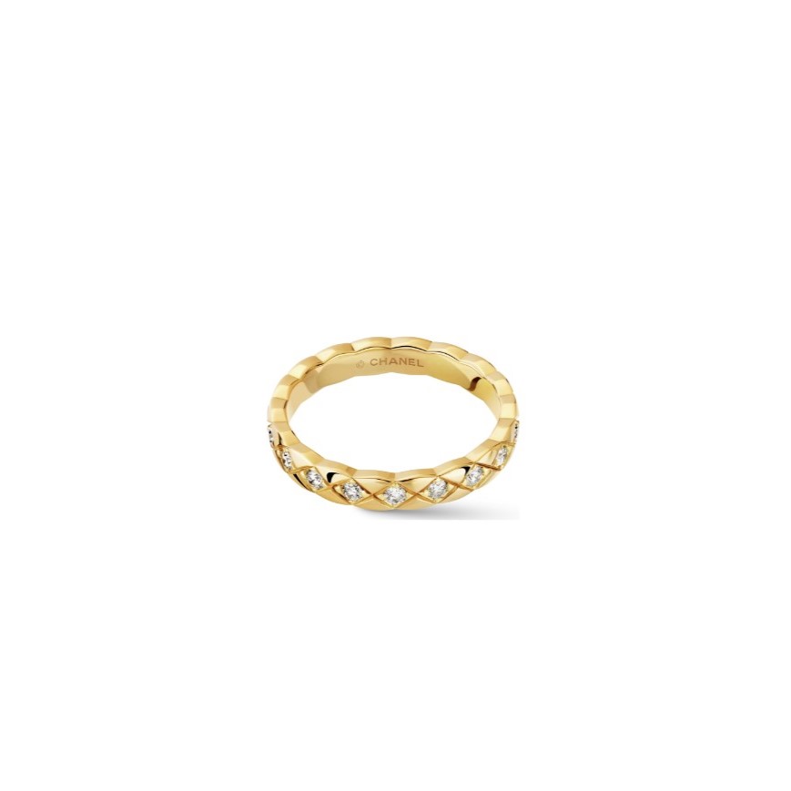 Ch**el Coco Crush Ring Yellow Gold Mini Version For Women J11872