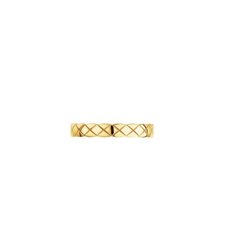 Ch**el Coco Crush Ring Yellow Gold Mini Version For Women J11794