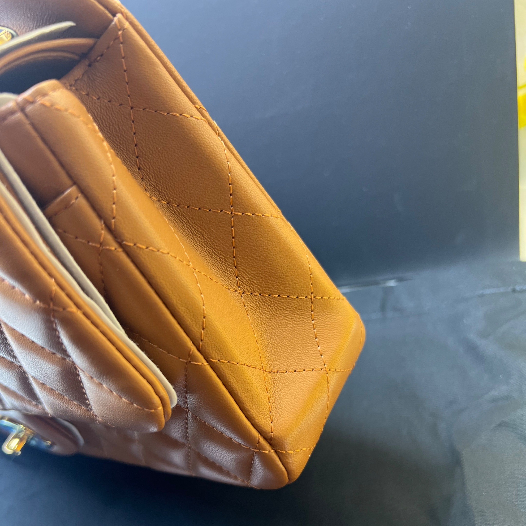 [True-to-ORIGINAL] Ch**el Classic Dark Beige Handbag For Women 9.8in/25cm