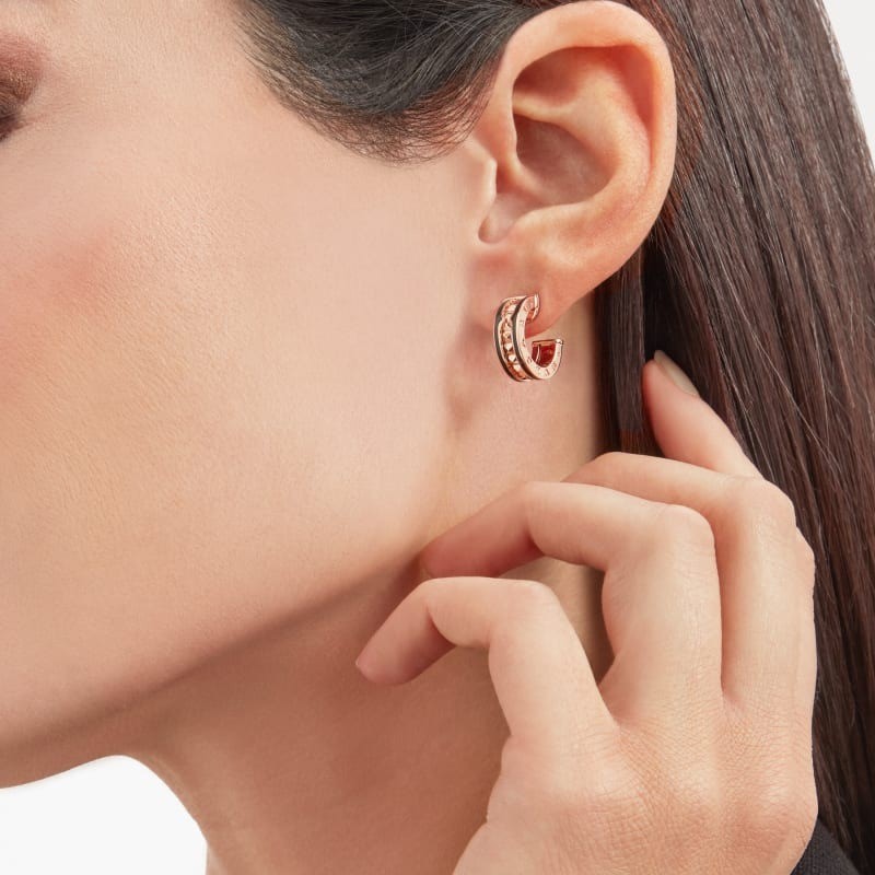 Bv1g*ai B.zero1 Earrings Rose Gold For Women 357567