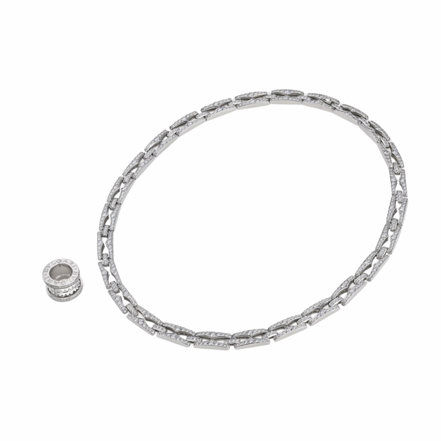 Bv1g*ai B.zero1 Necklace White Gold For Women 358320