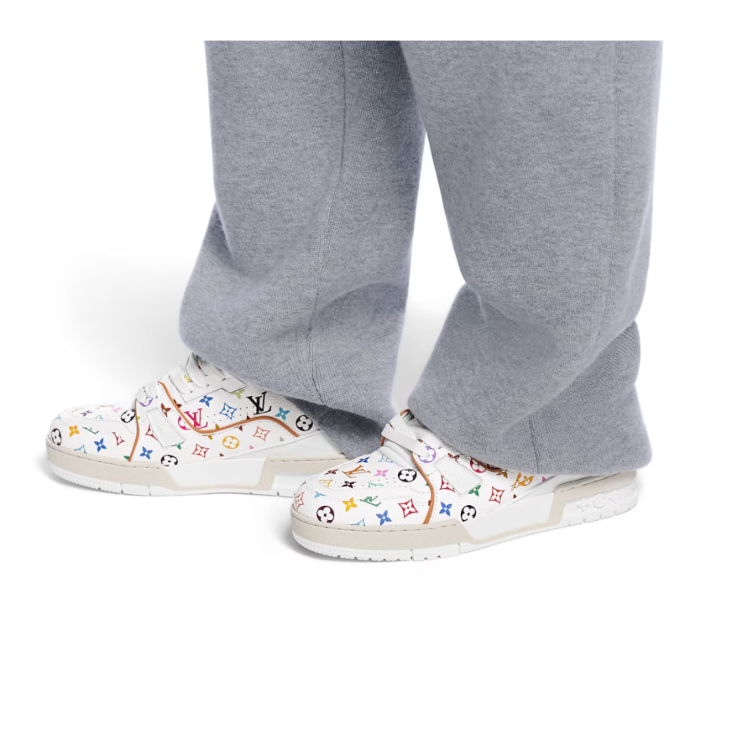 L0vis Vvtt0n LV x TM LV Trainer Sneaker Multicolored Blanc For Women – 1AGZDN