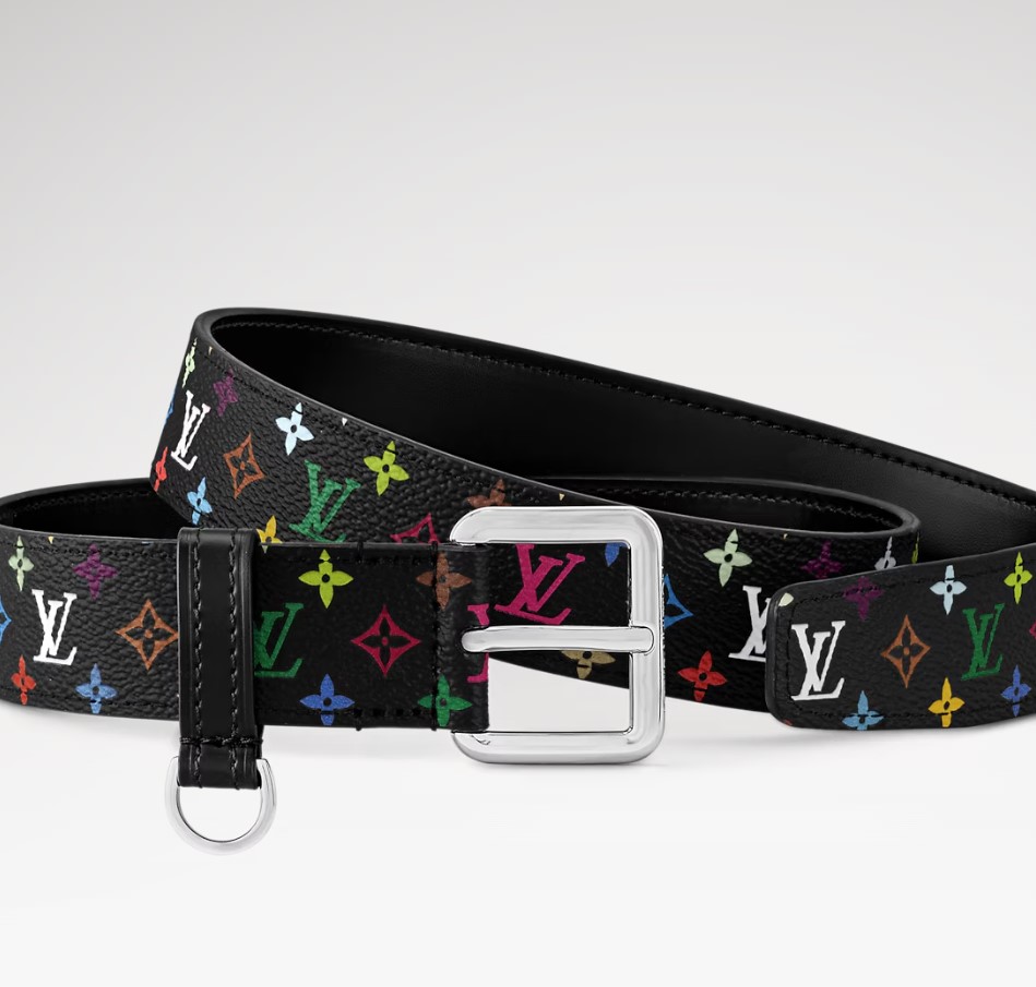 L0vis Vvtt0n LV x TM LV D-Ring 30mm Belt Black For Women M8982W