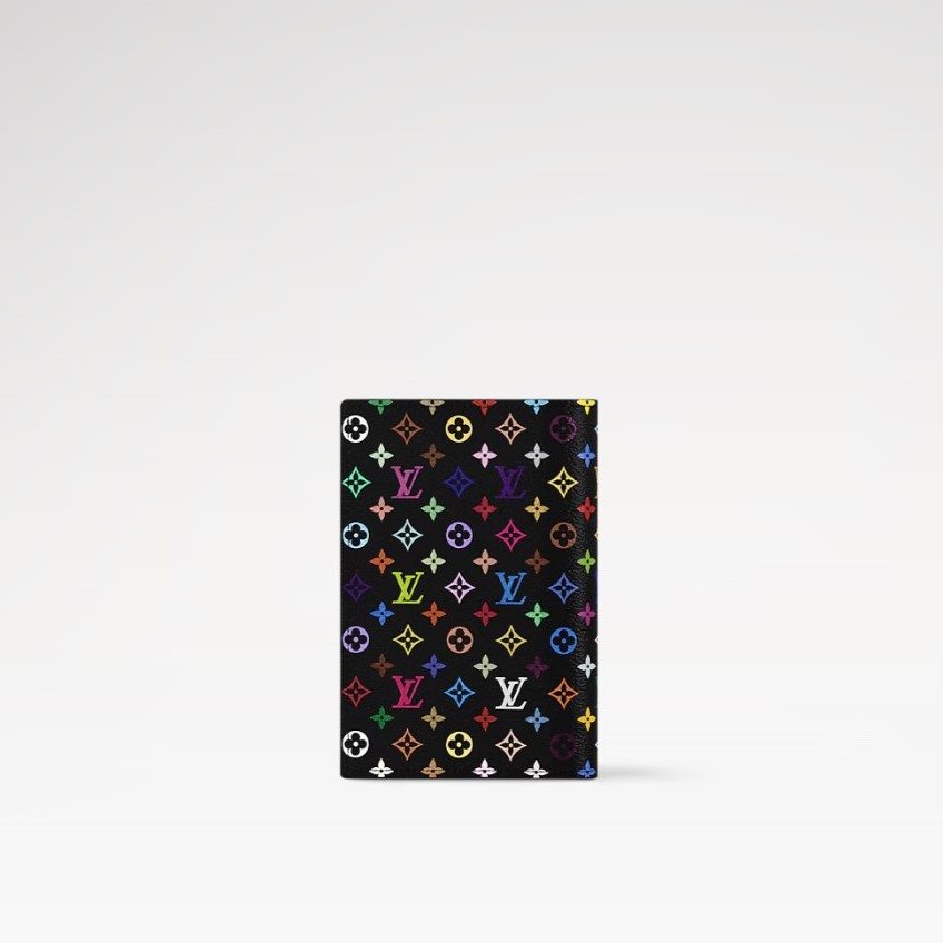L0vis Vvtt0n LV x TM Passport Cover Multicolore Noir For Women 5.5in/14cm M13414