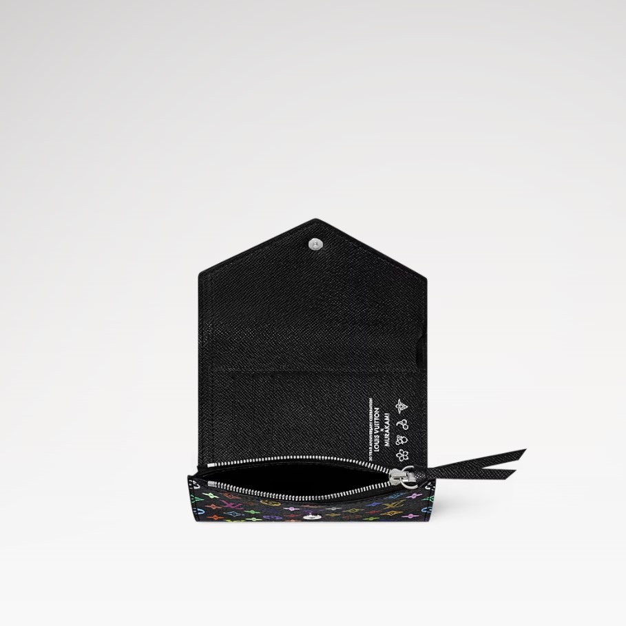 L0vis Vvtt0n LV x TM Victorine Wallet Multicolore Noir For Women 4.7in/12cm M14163