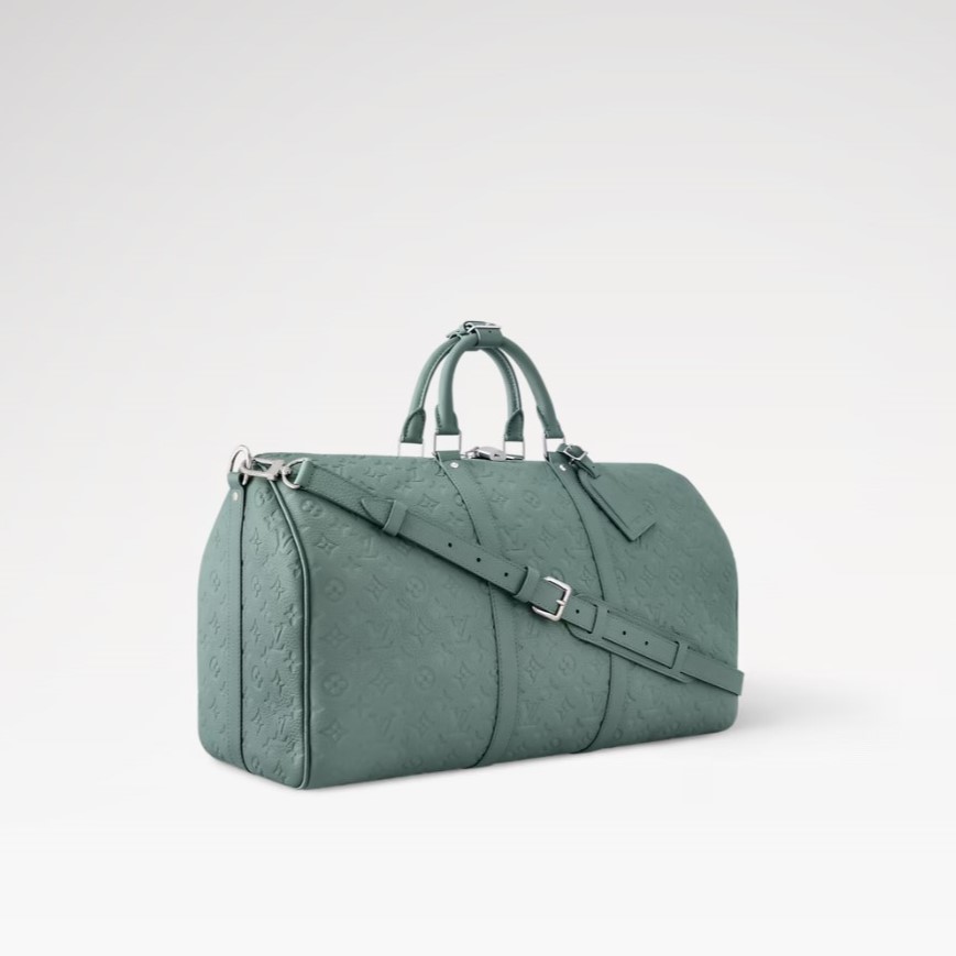 L0vis Vvtt0n Keepall Bandoulière 50 Misty Lake Green 19.7in/50cm M13976