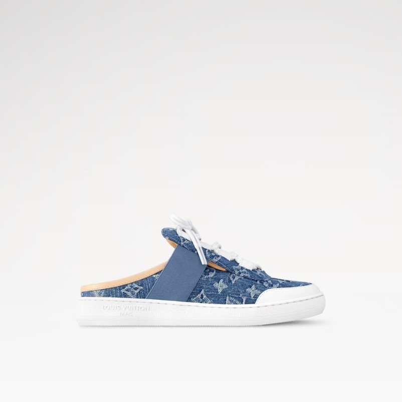L0vis Vvtt0n Lous Open Back Sneaker Blue For Women 1AGZEZ