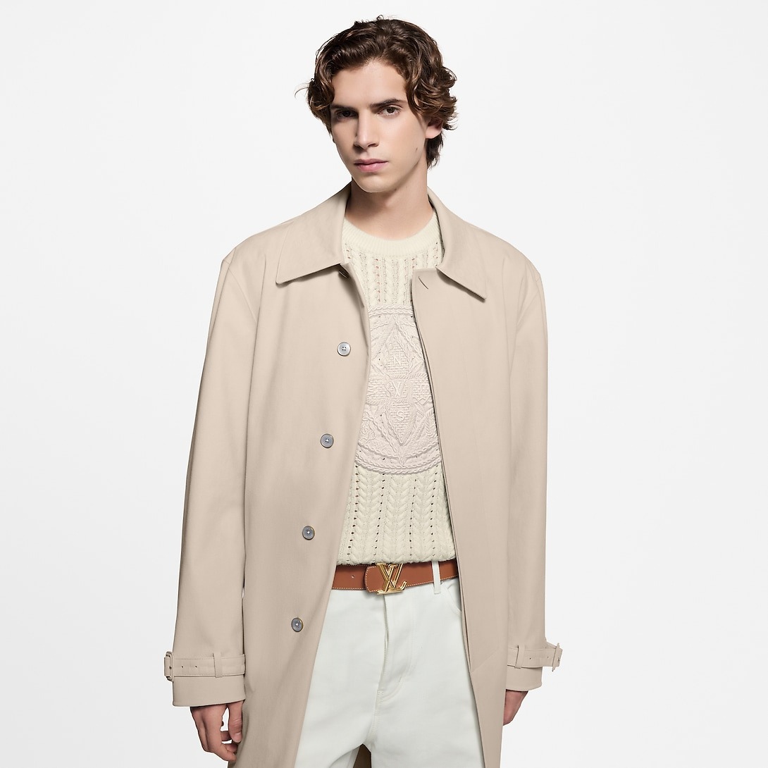 L0vis Vvtt0n LV Dimension 40mm Reversible Belt Beige For Men M4154S