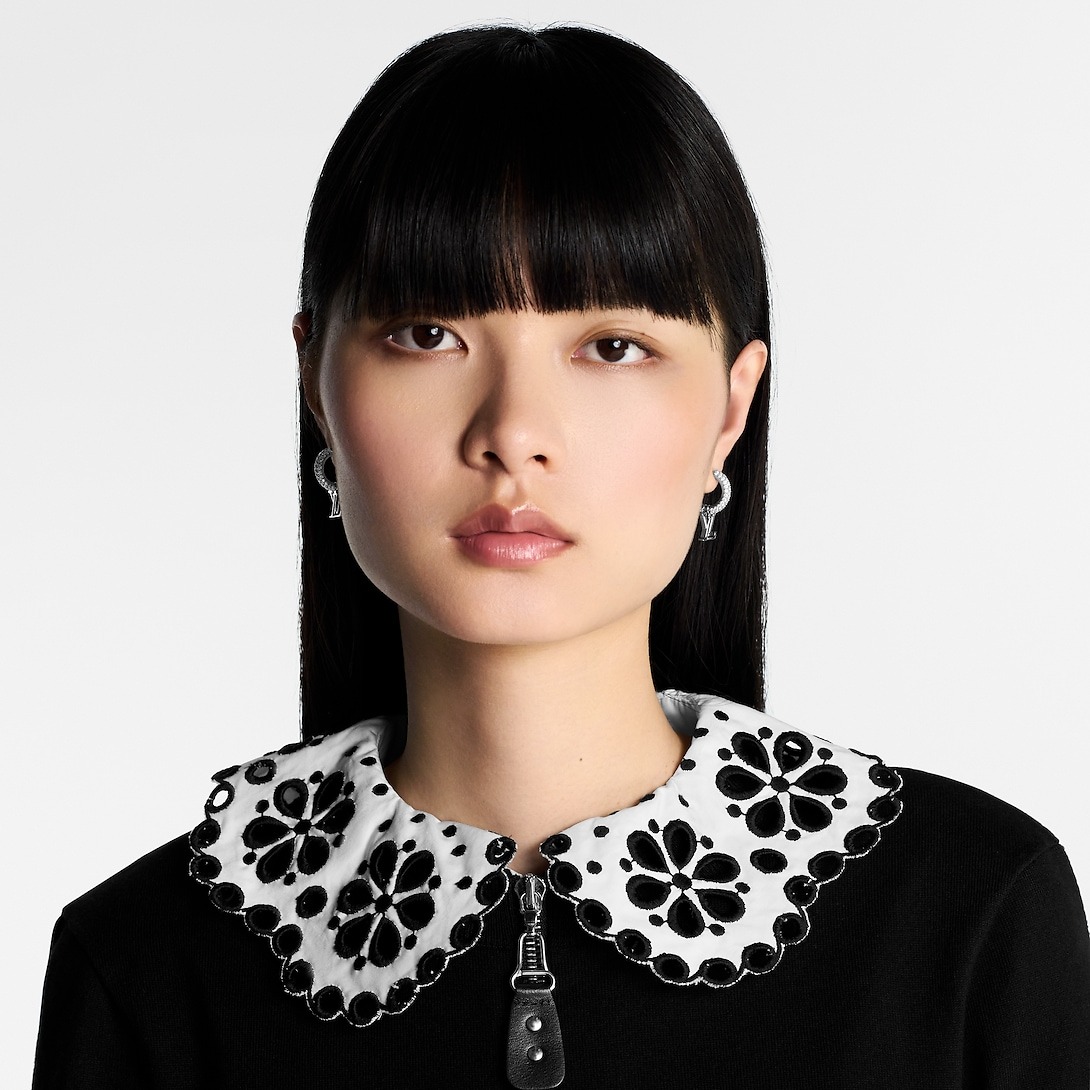 L0vis Vvtt0n Iconic Earrings Silver-Toned For Women – M02276