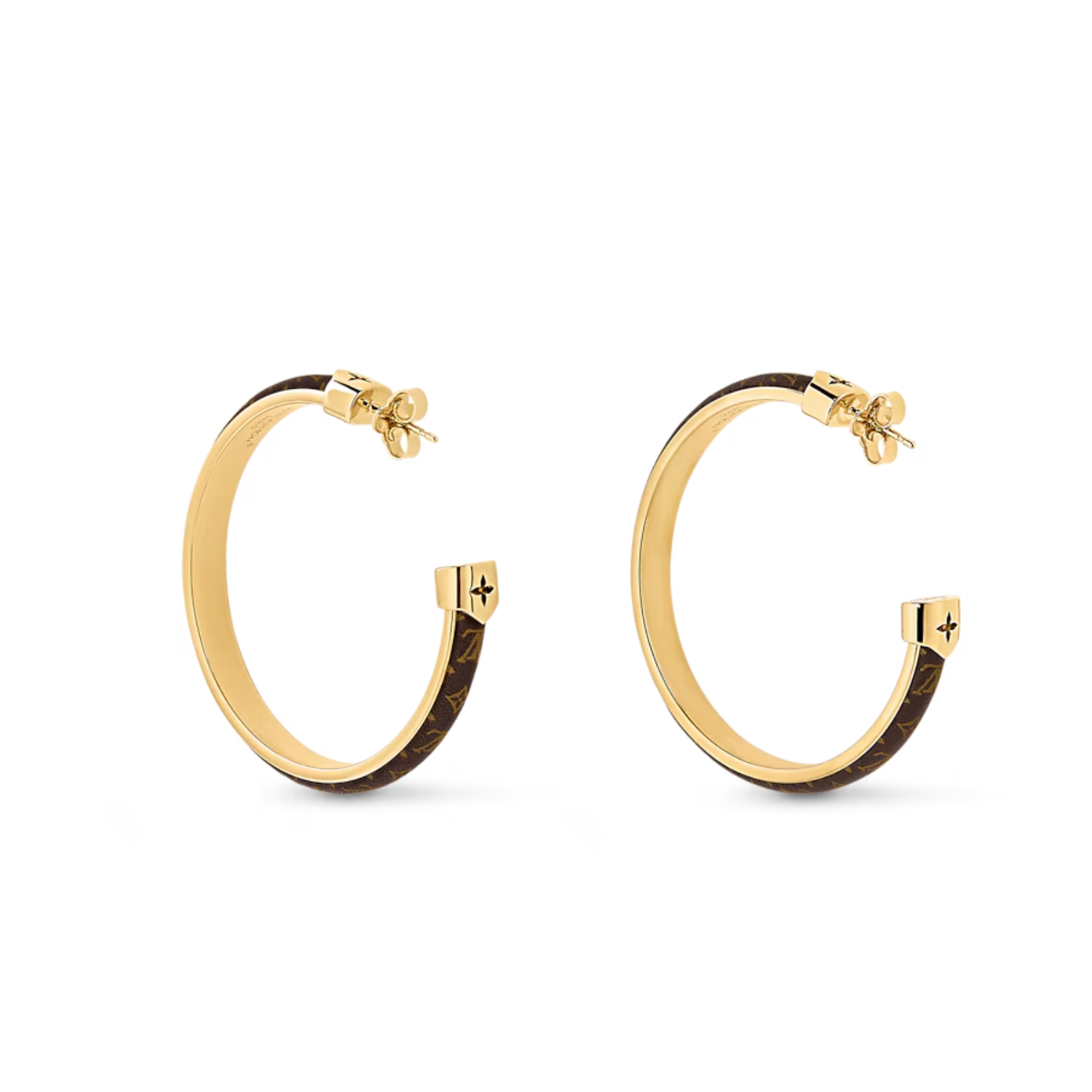 L0vis Vvtt0n LV Signature Earrings Gold-Toned For Women M01627