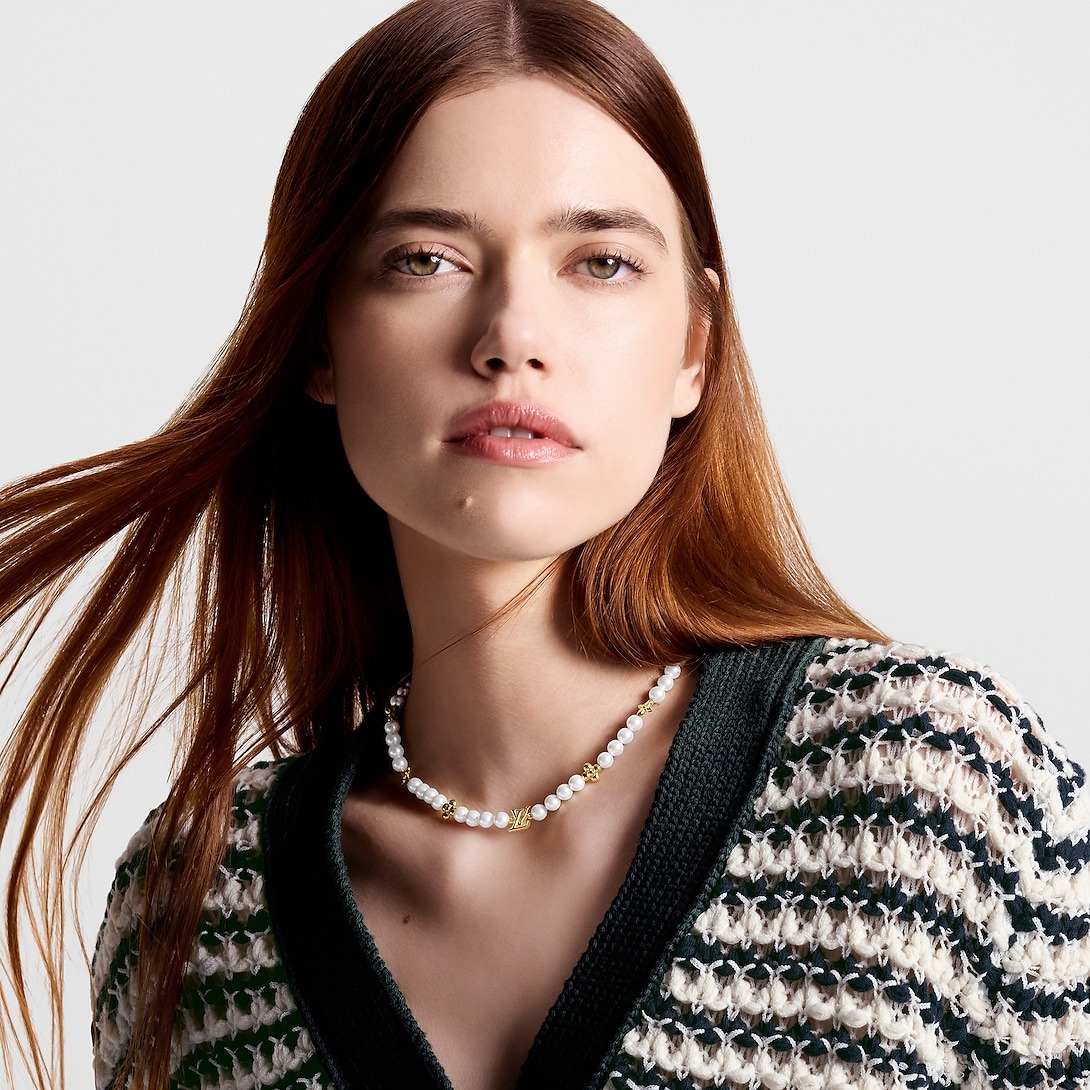 L0vis Vvtt0n My Pearl Necklace Gold-Toned For Women – M01990