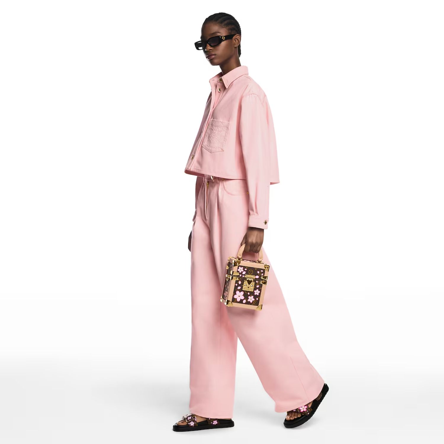 L0vis Vvtt0n LV x TM LV Sunset Flat Comfort Mule Sakura Brown For Women – 1AGVZ2