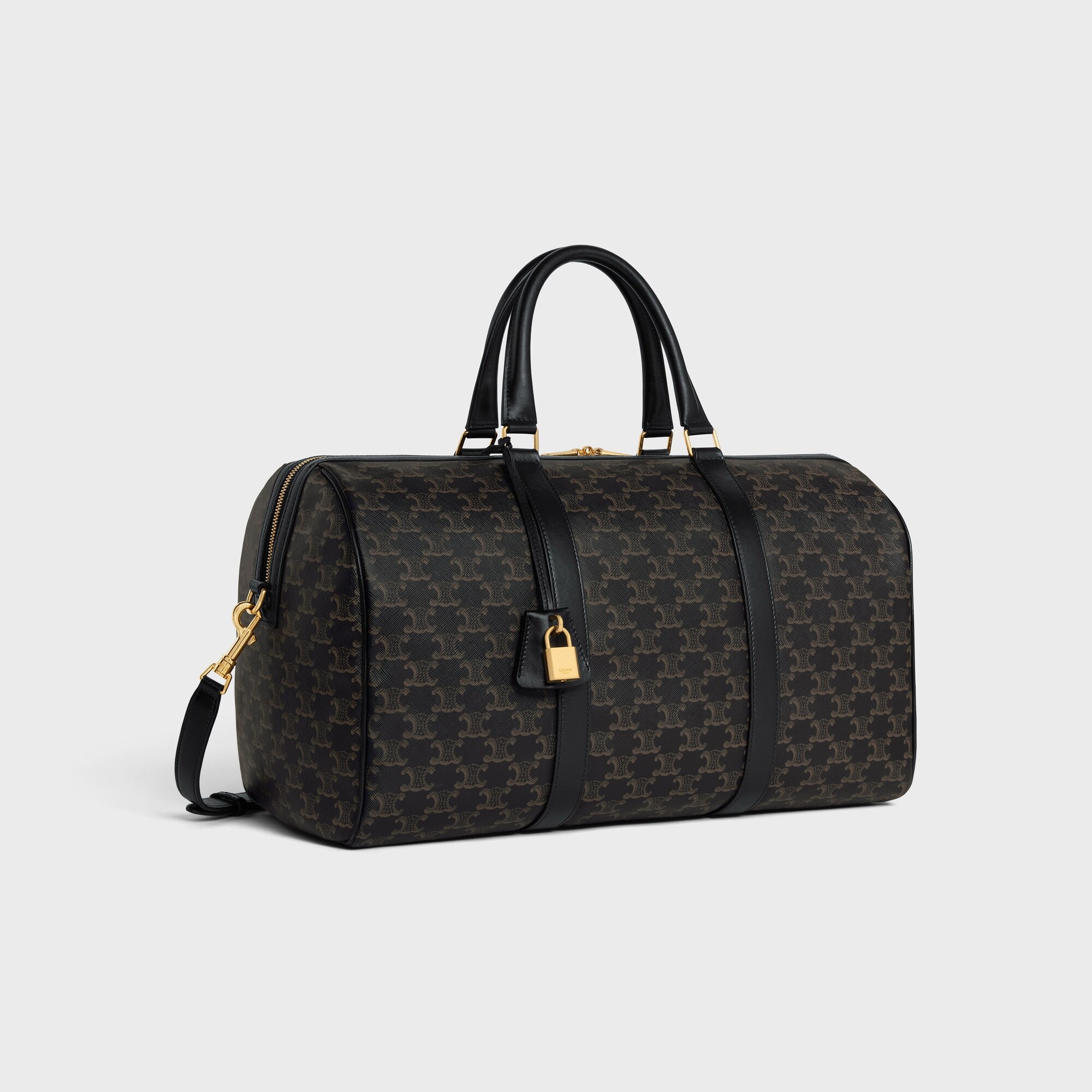 Ce1i*e Medium Travel Bag Black For Men 17.7in/45cm 190662CHI.38NO