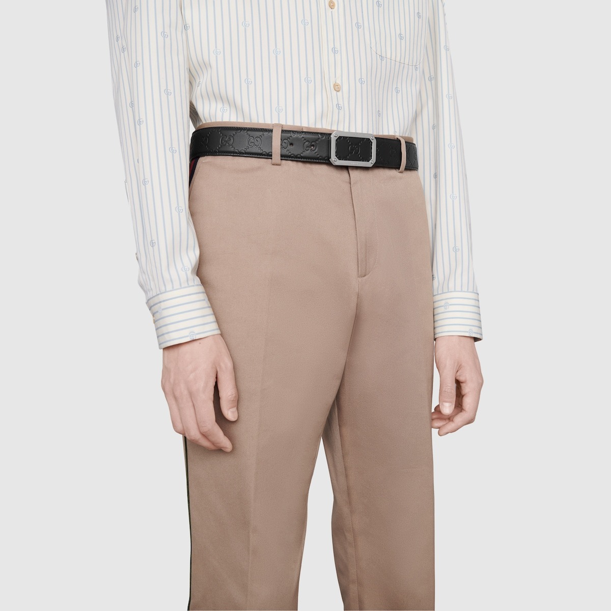 Gvc*1 Signature Belt 38mm Black For Men 403941 CWC0N 1000