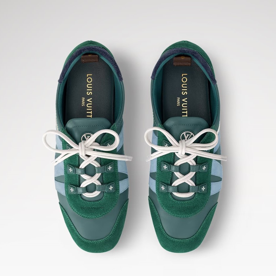 L0vis Vvtt0n LV Sneakerina Green For Women 1AHNDW