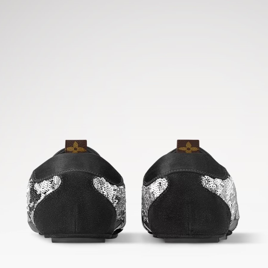 L0vis Vvtt0n LV Sneakerina Black/Silver For Women 1AHND2