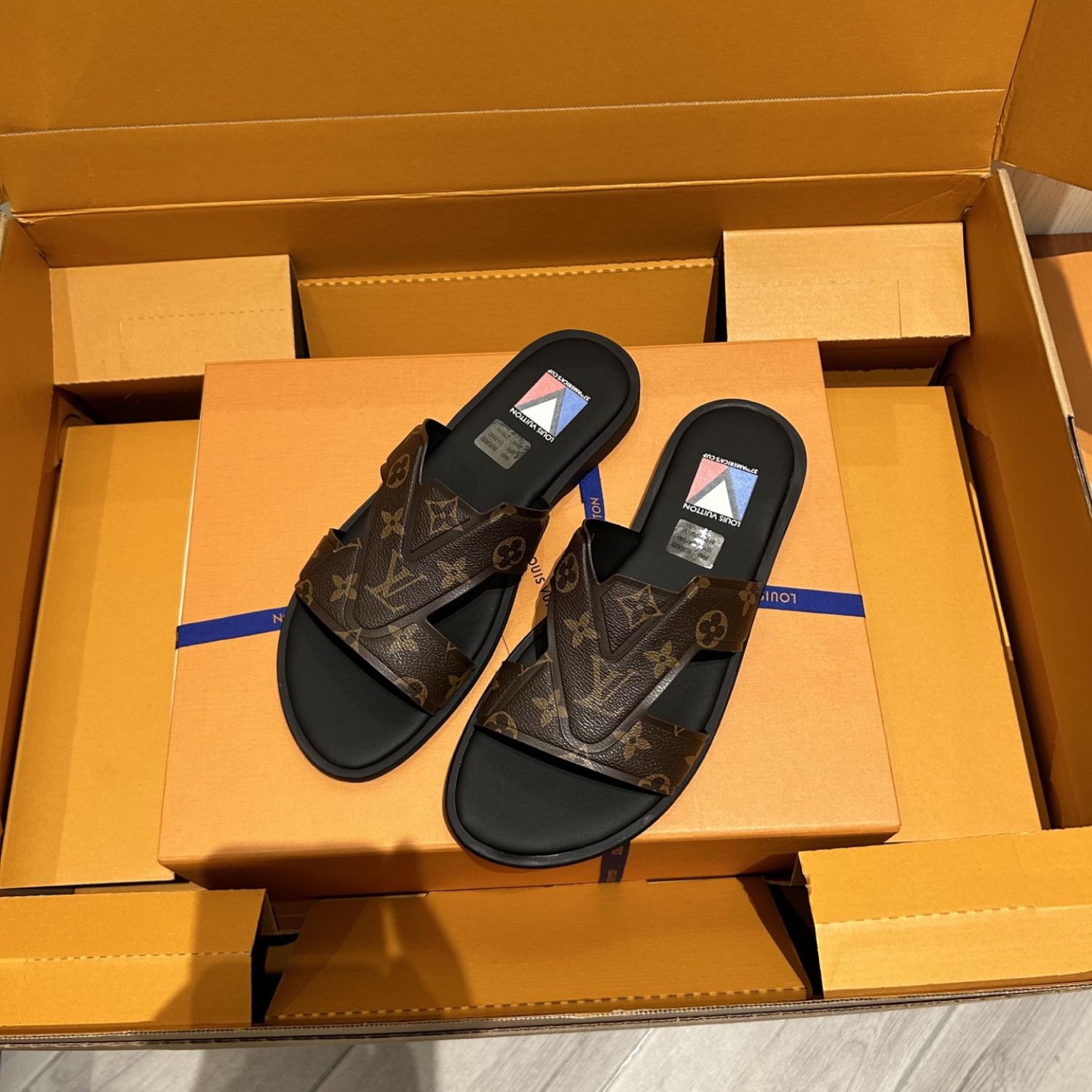 L0vis Vvtt0n Oasis Mule Monogram Ebene For Men