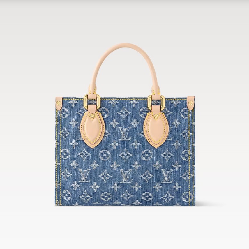 L0vis Vvtt0n OnTheGo PM Denim Blue For Women 9.8in/25cm M14633